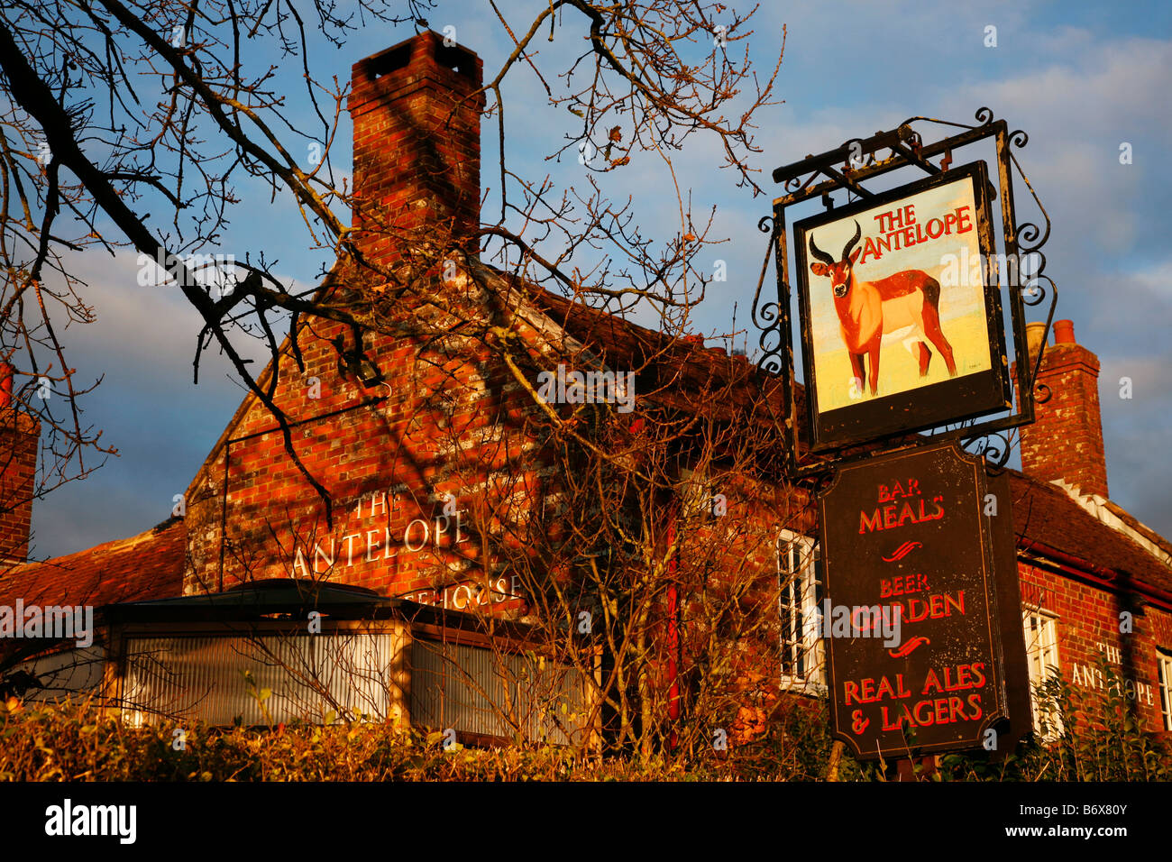 The Antelope Inn in the Dorset village of Hazelbury Bryan, situated in