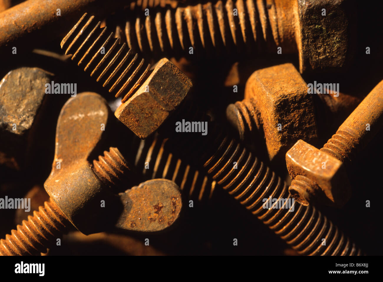 nuts and bolts showing various sizes and threads Stock Photo Alamy