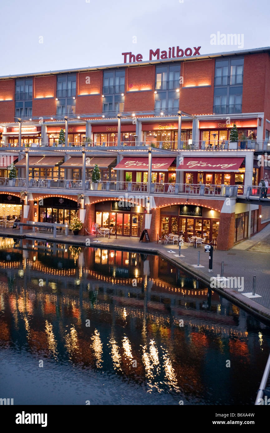 The bars and restaurants of the Mailbox in Birmingham Stock Photo Alamy
