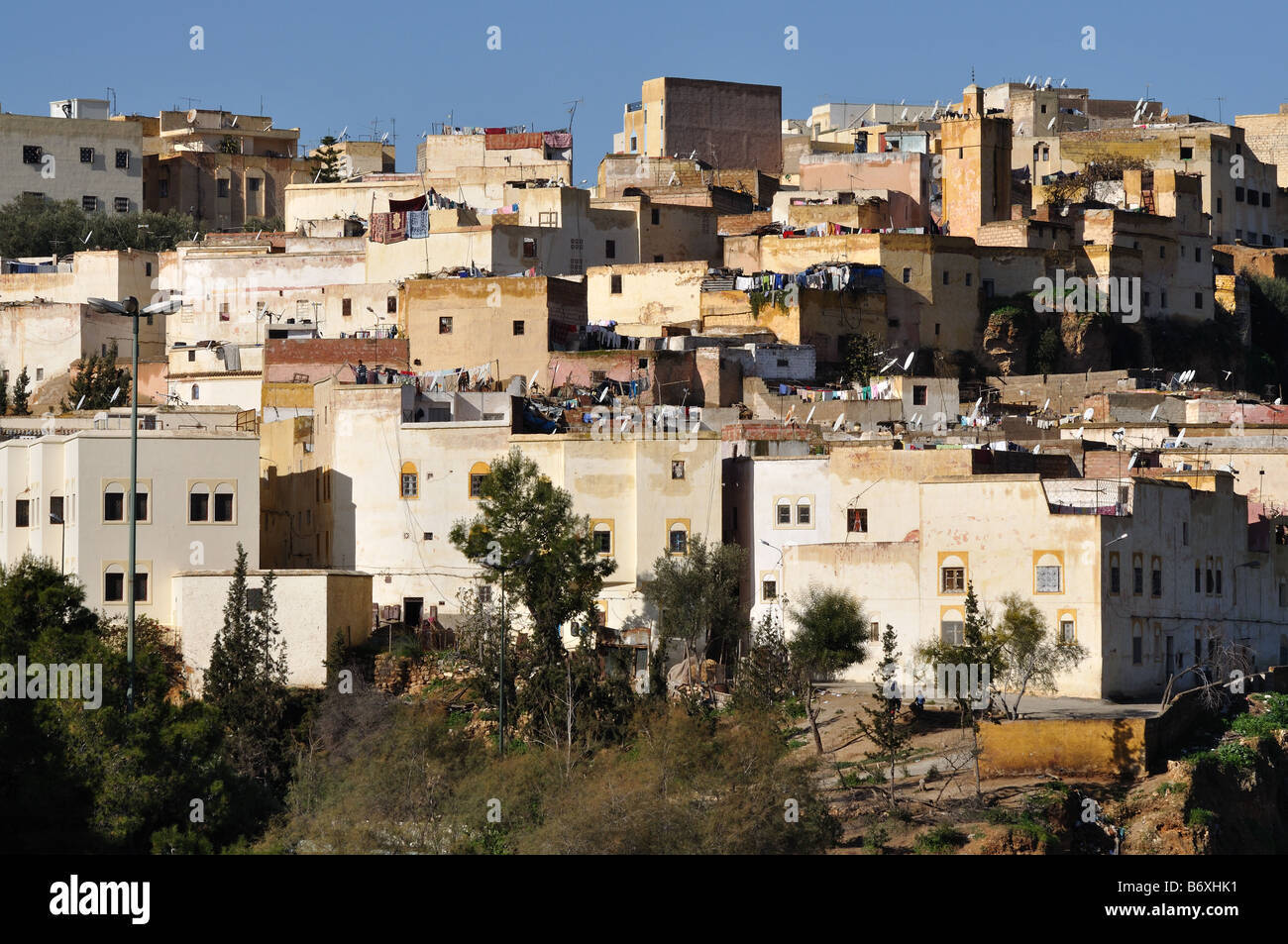 Houses in the city of Fes, Morocco Stock Photo Alamy
