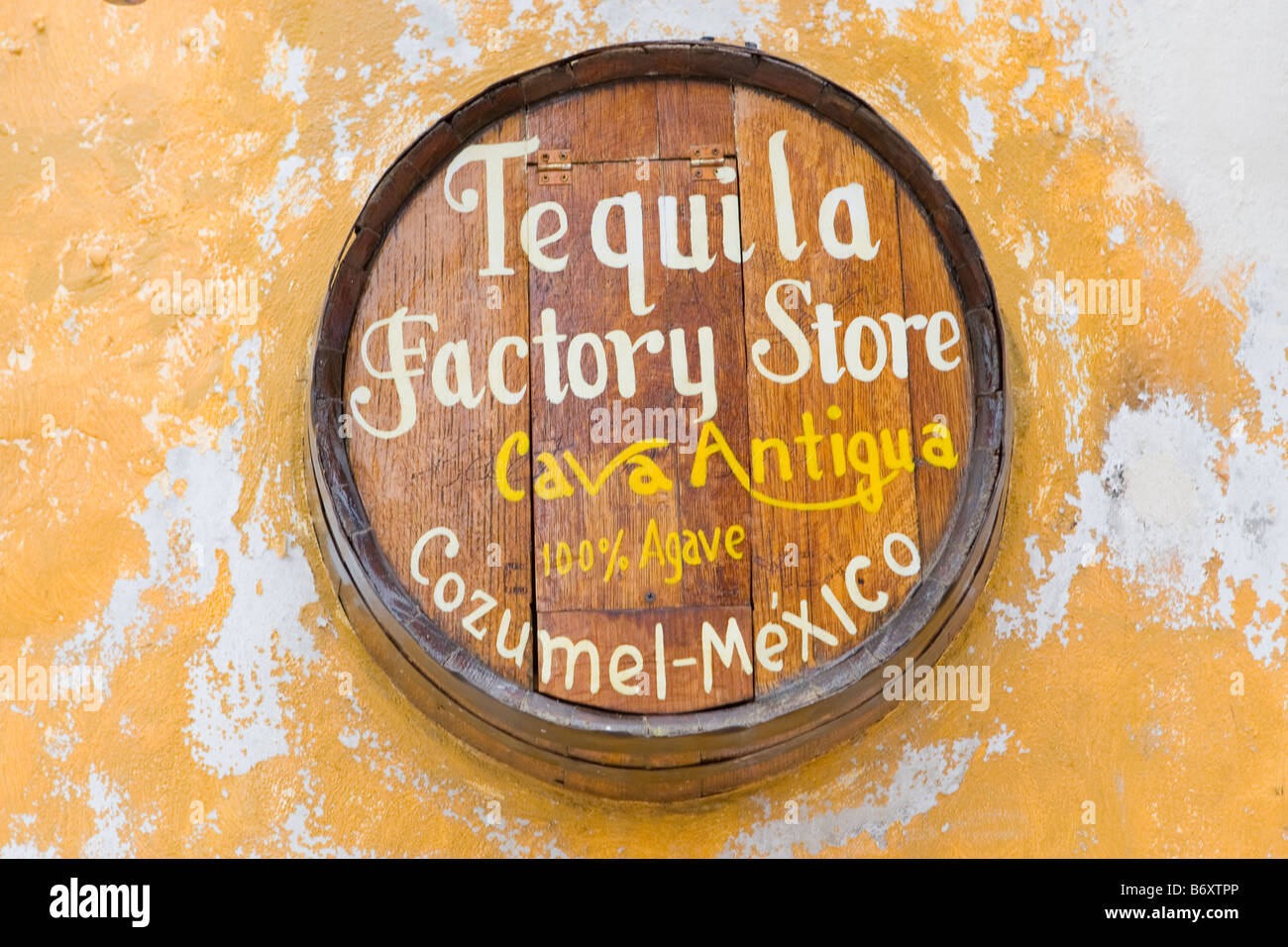 Tequila factory store in Cozumel Mexico Stock Photo Alamy