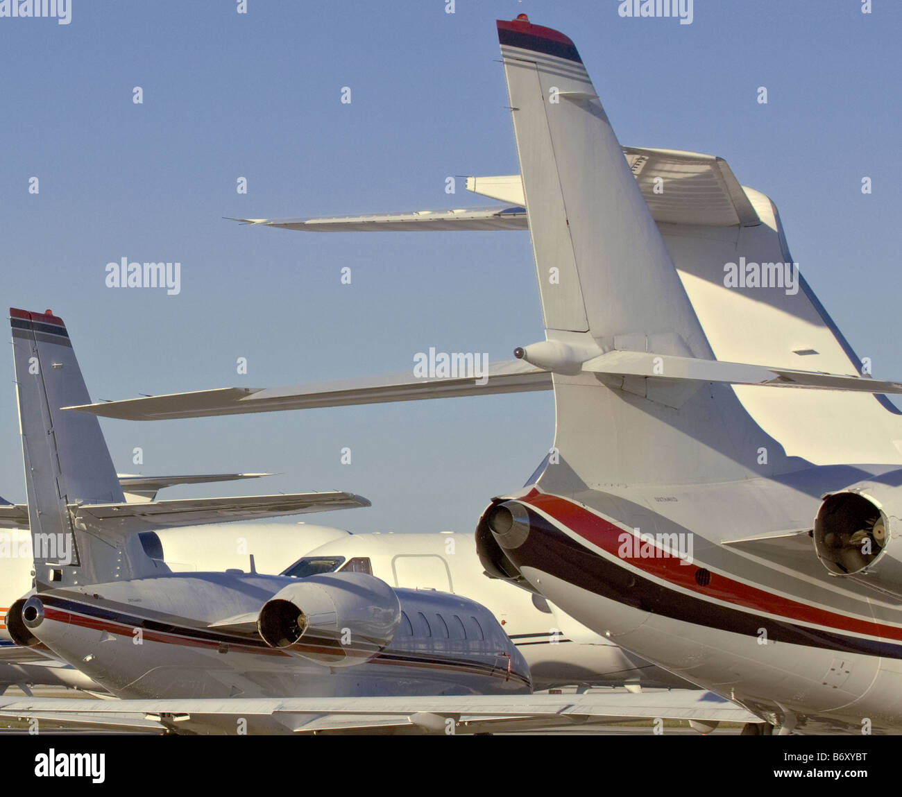 Jet Aircraft on tarmac at airport Stock Photo - Alamy