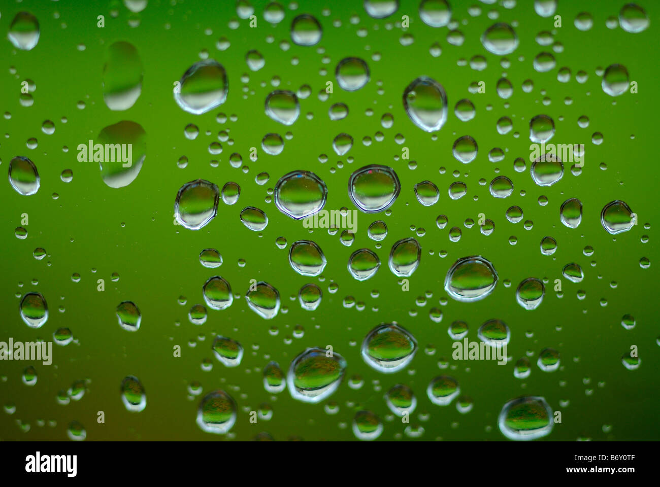 Water Droplets on a Window Stock Photo - Alamy