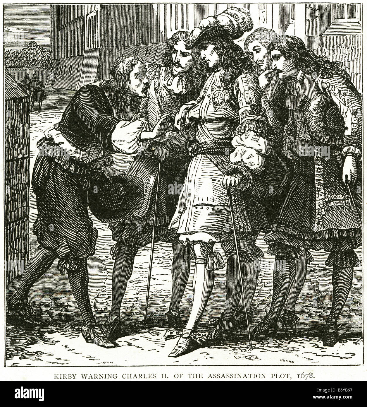 kirby warning charles II of the assassination plot 1678 The Popish Plot was a fictitious conspiracy concocted by Titus Oates whi