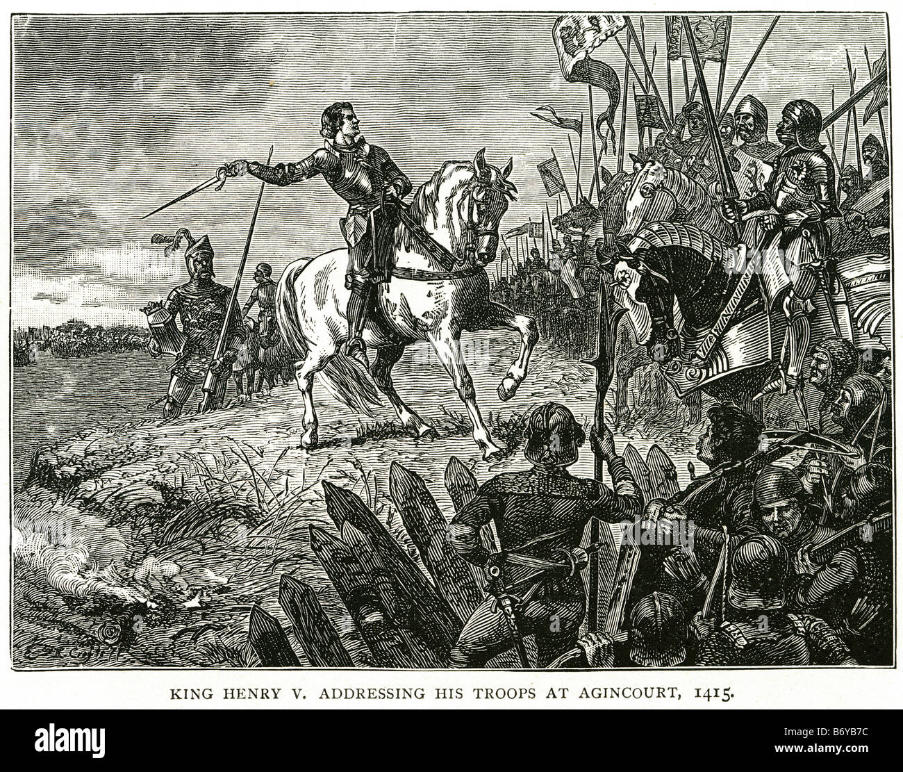 king henry V addressing his troops at agincourt 1415 English victory Battle warrior king Hundred Year War