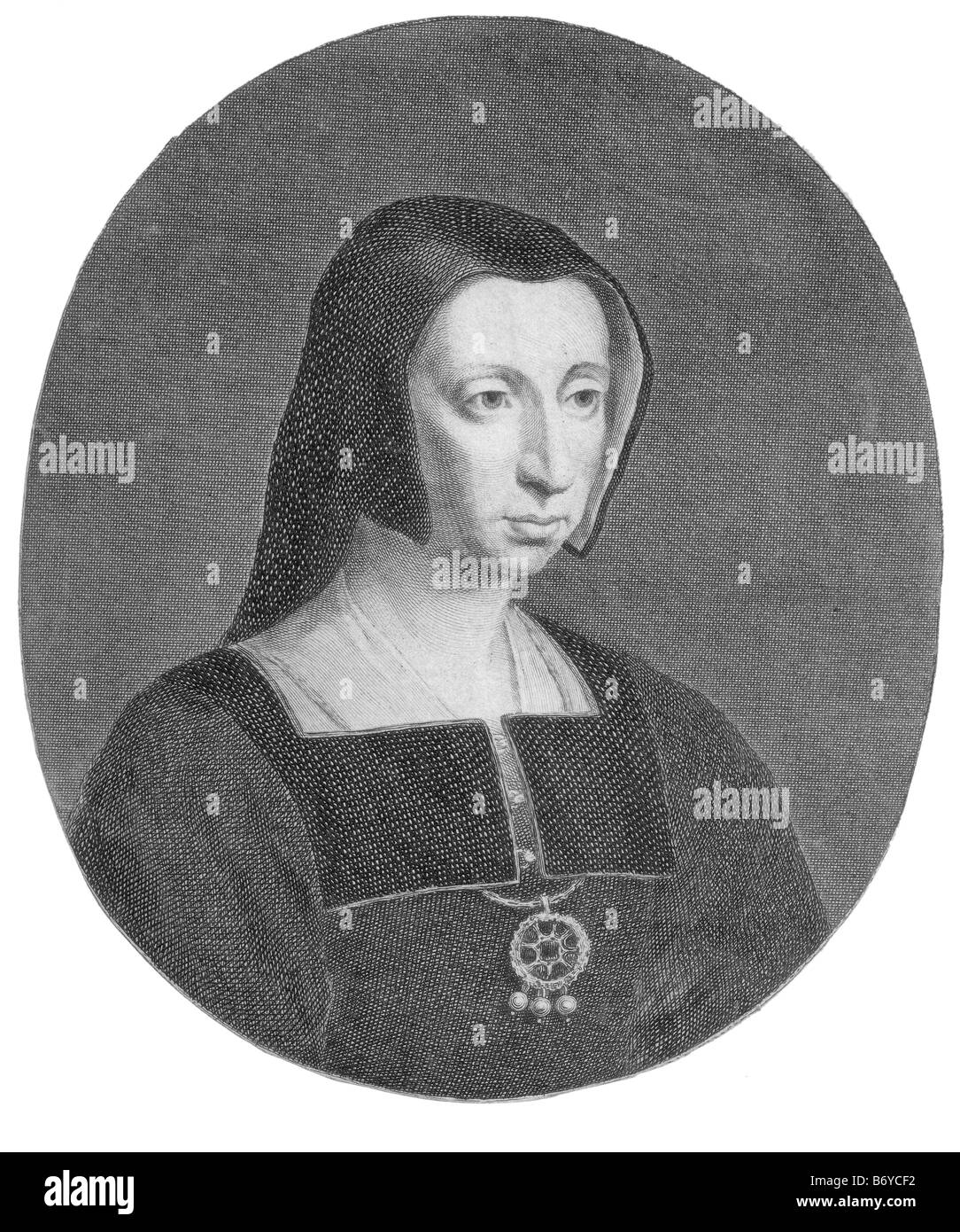 Catherine of Aragon (16 December 1485 – 7 January 1536) also known as Katherine or Katharine; (Spanish Infanta Catalina de Aragó Stock Photo