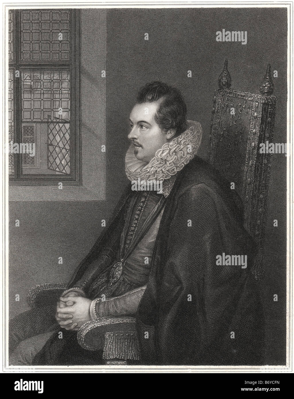 Charles Blount (pr. blunt), 8th Baron Mountjoy and 1st Earl of Devonshire (1563 – 3 April 1606) was an English nobleman and sold Stock Photo