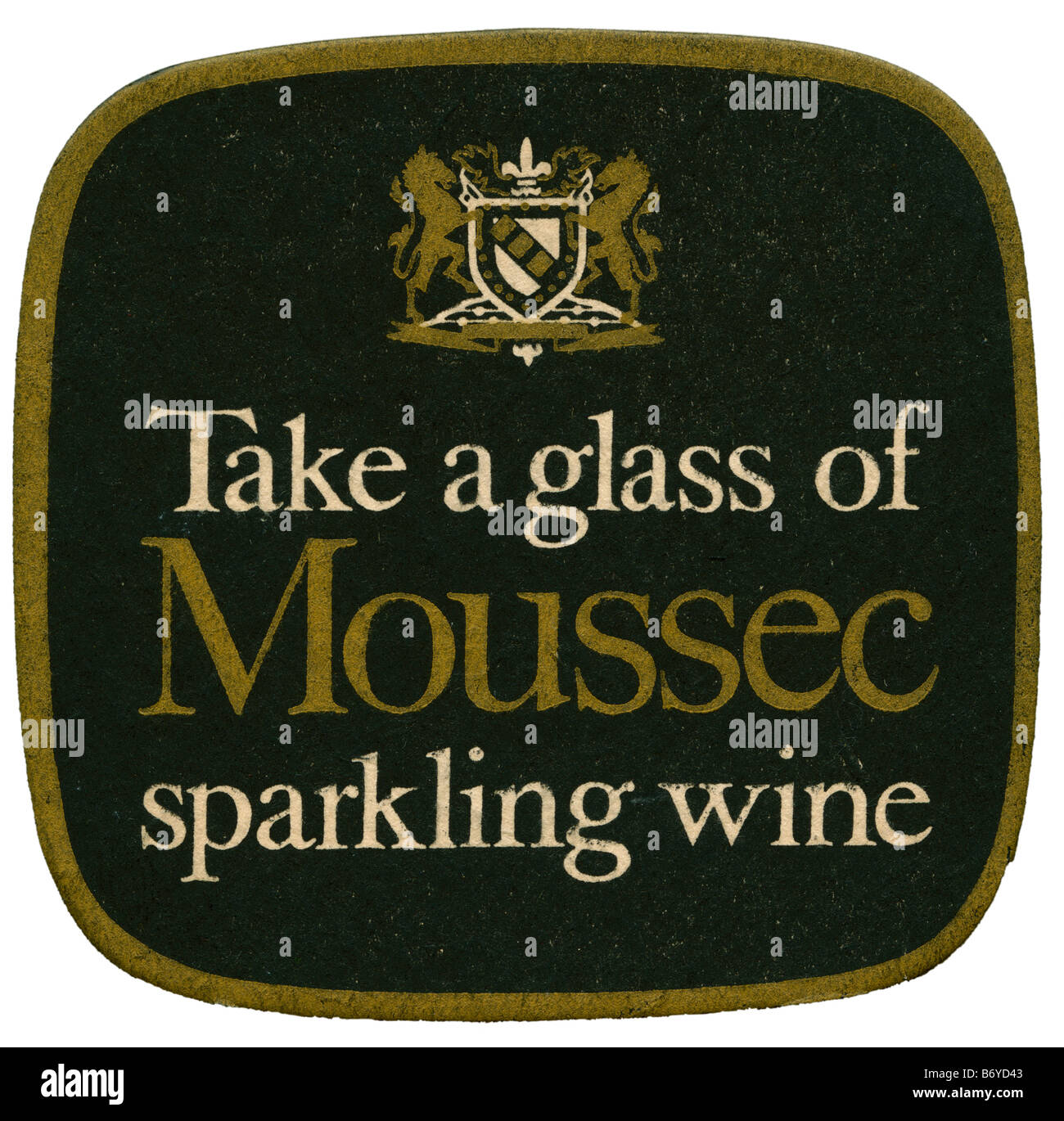 take a glass of moussec sparkling wine Stock Photo