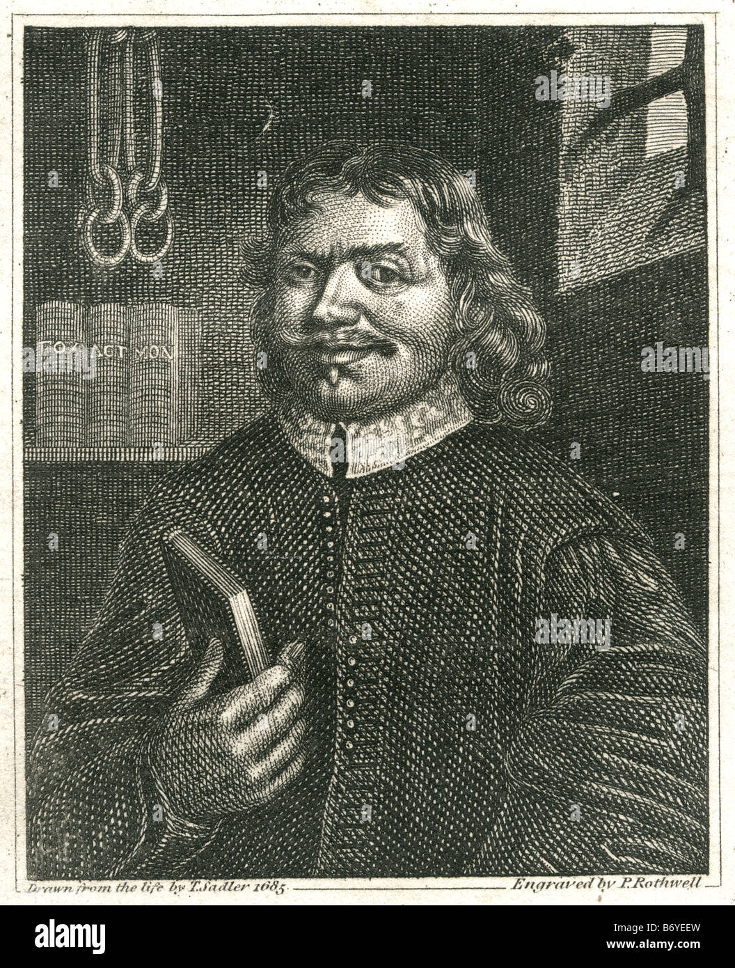 John Bunyan (28 November 1628 – 31 August 1688) was an English Christian writer and preacher, Stock Photo