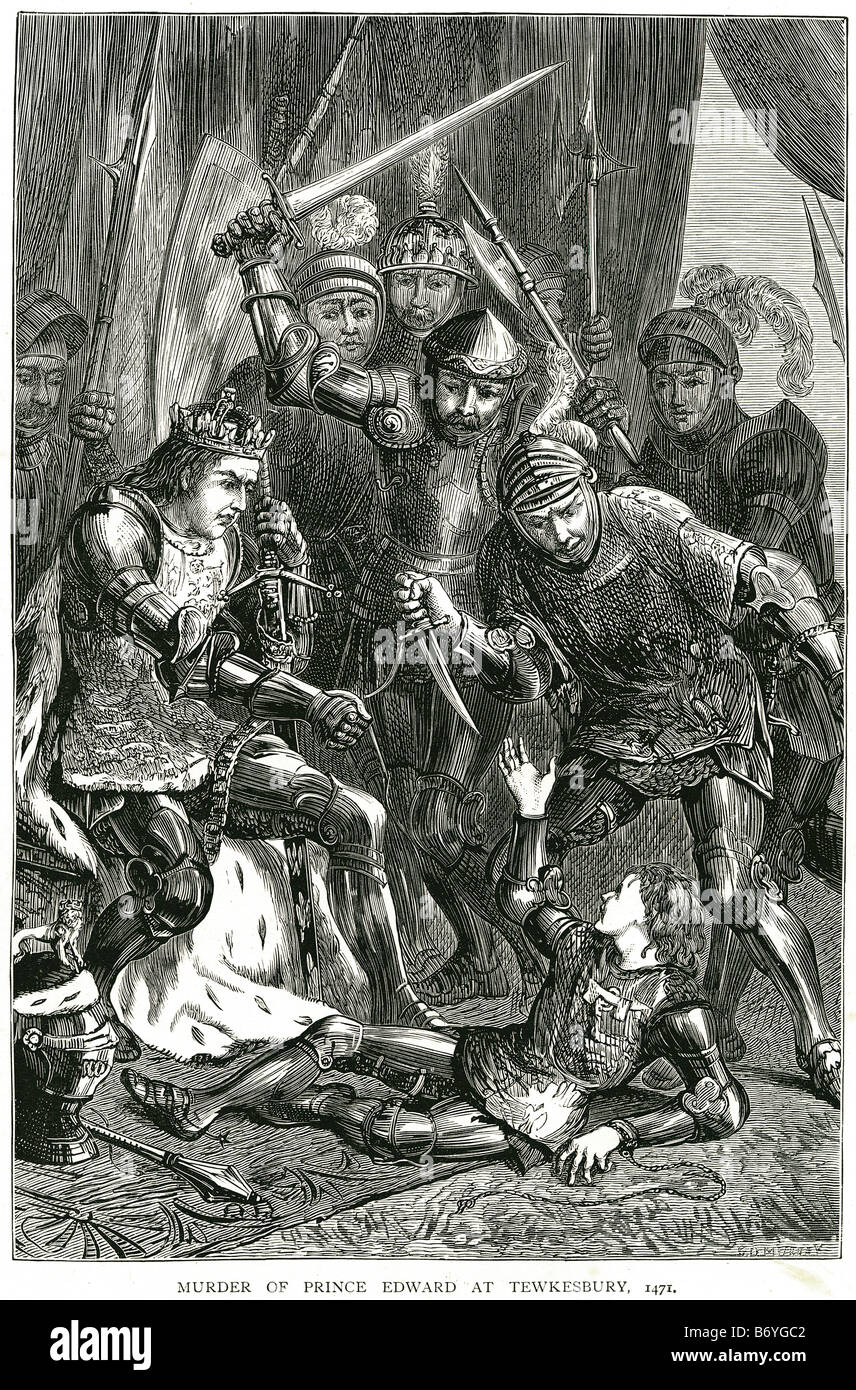 murder of prince edward at tewkesbury 1471 28 April 1442 – 9 April 1483 Stock Photo