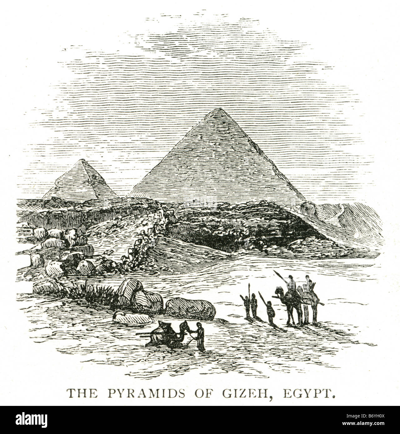 The Pyramids Of Gizeh Egypt Ancient Pyramid Shaped Masonry Structures 