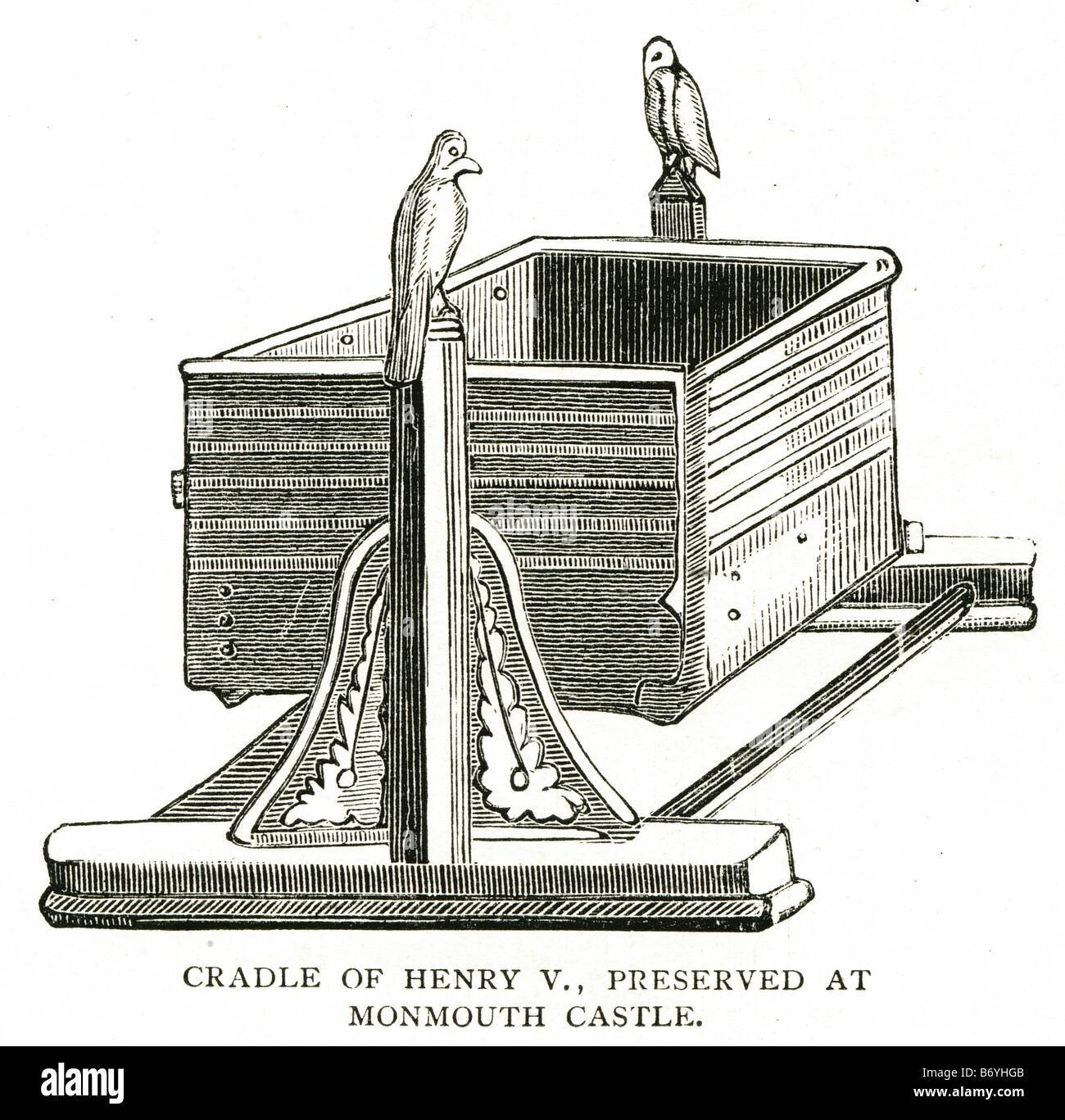 cradle of henry V preserved at monmouth castle A or