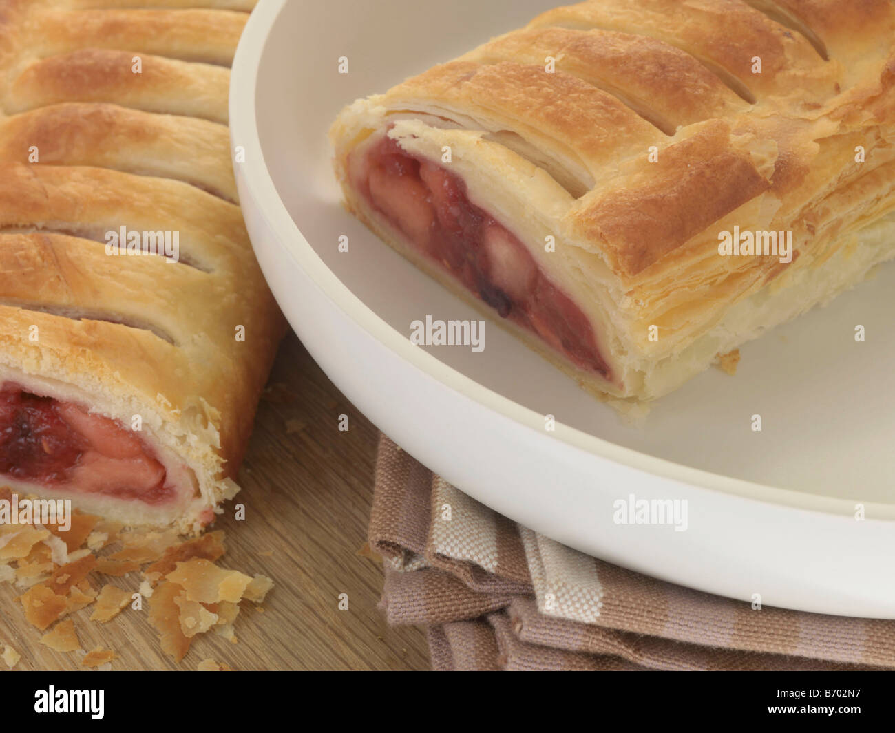 Mixed Fruit Strudel Stock Photo Alamy
