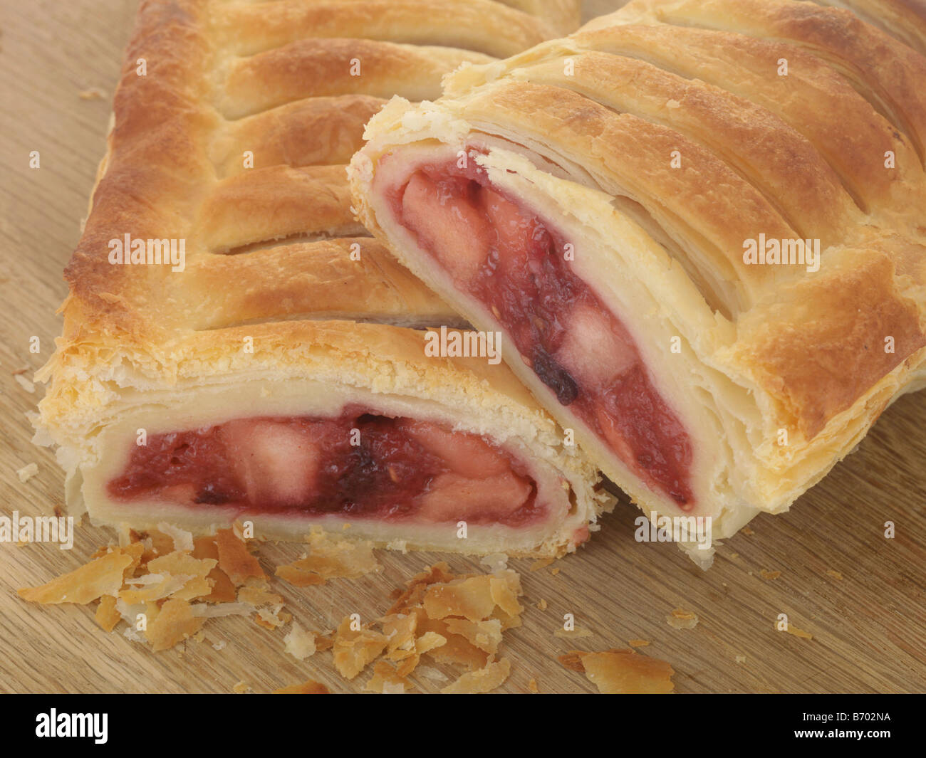 Mixed Fruit Strudel Stock Photo Alamy