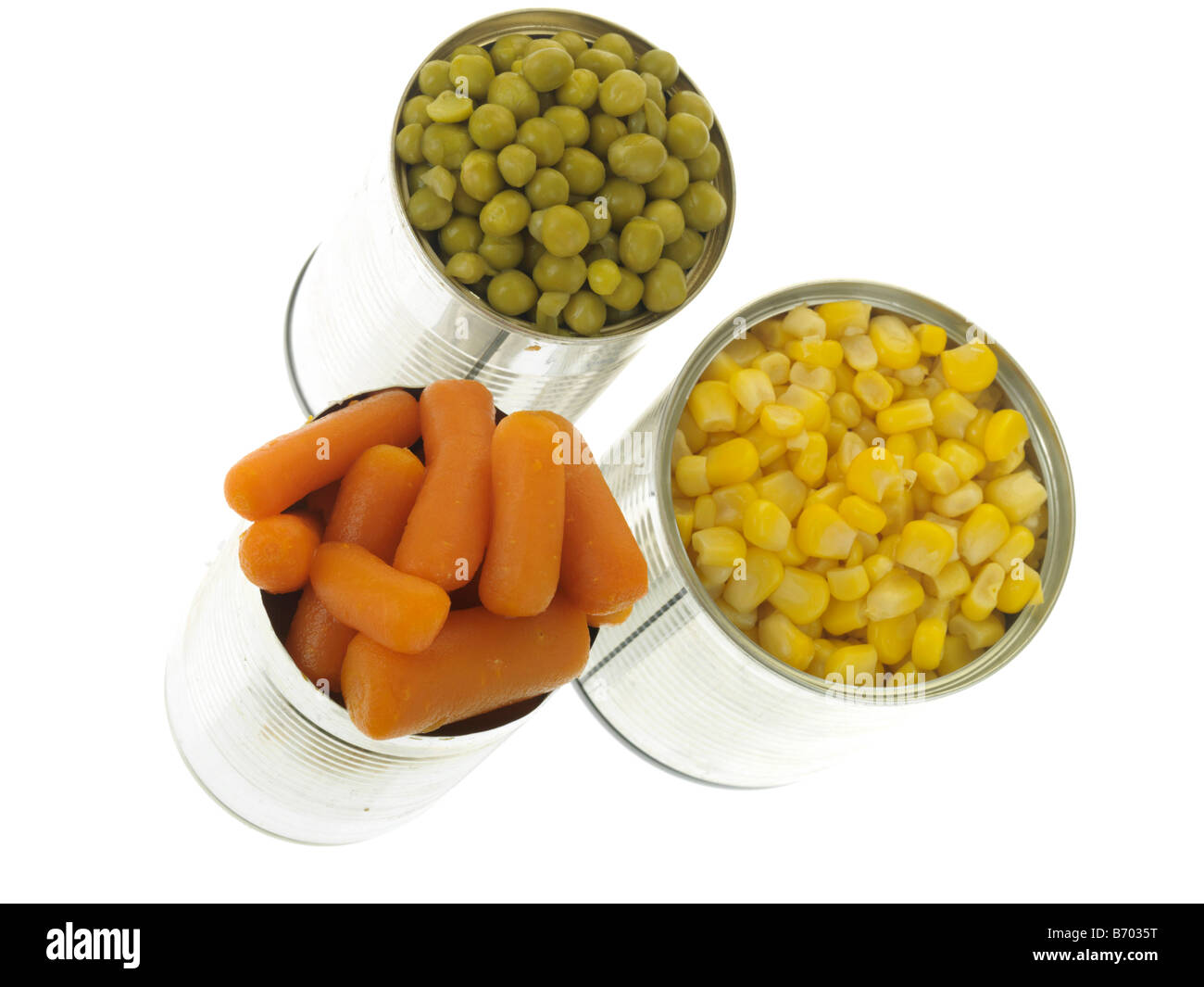 Tins of Vegetables Stock Photo Alamy