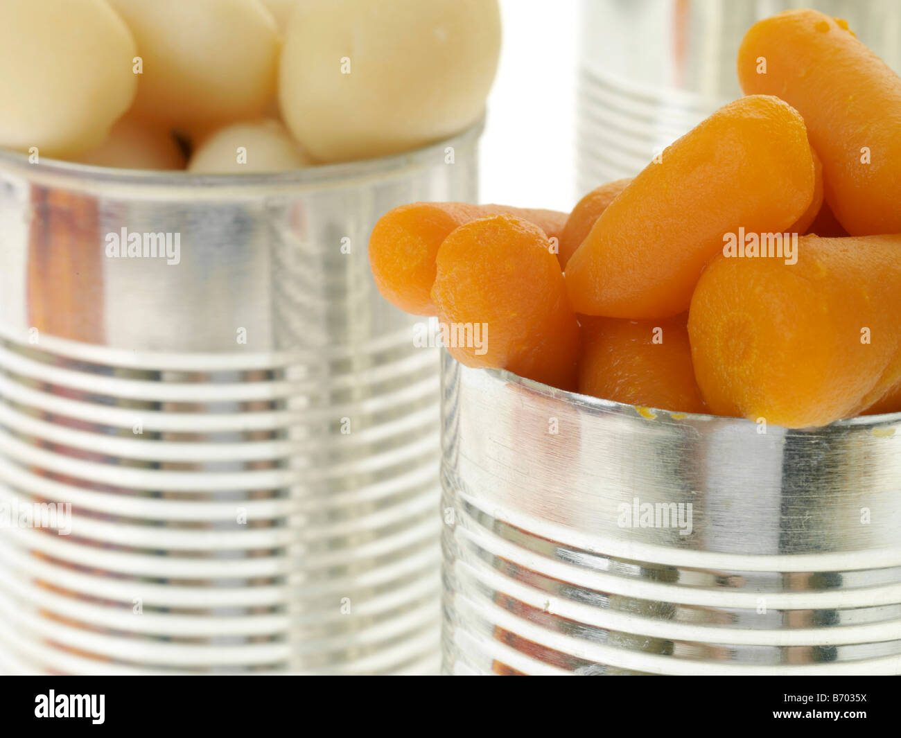 Tins of Vegetables Stock Photo Alamy