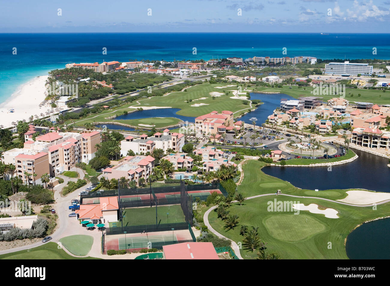 Divi Golf and Beach Resort, Aruba, Dutch Caribbean Stock Photo - Alamy