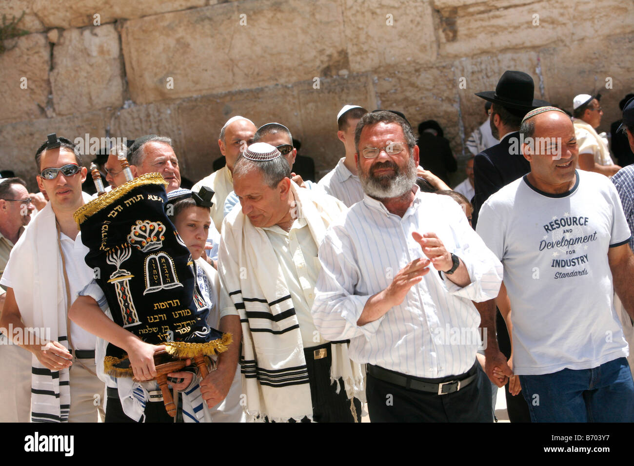 Bar Mitzvah at the Wailing Wall, Jerusalem, Israel Stock Photo Alamy