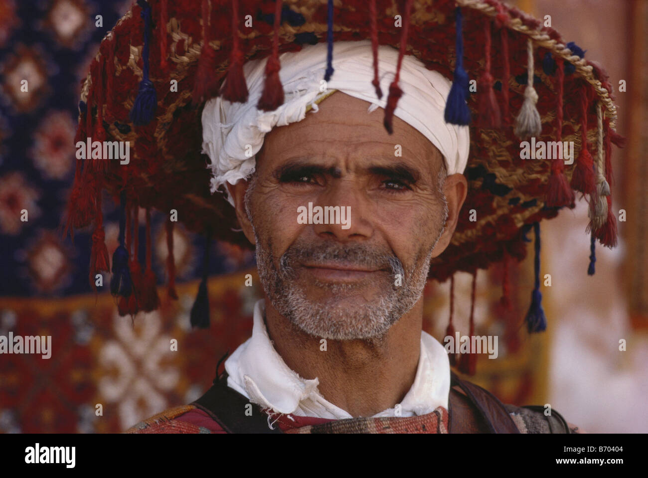 Close up of a local man selling water, Marocco, Africa Stock Photo Alamy