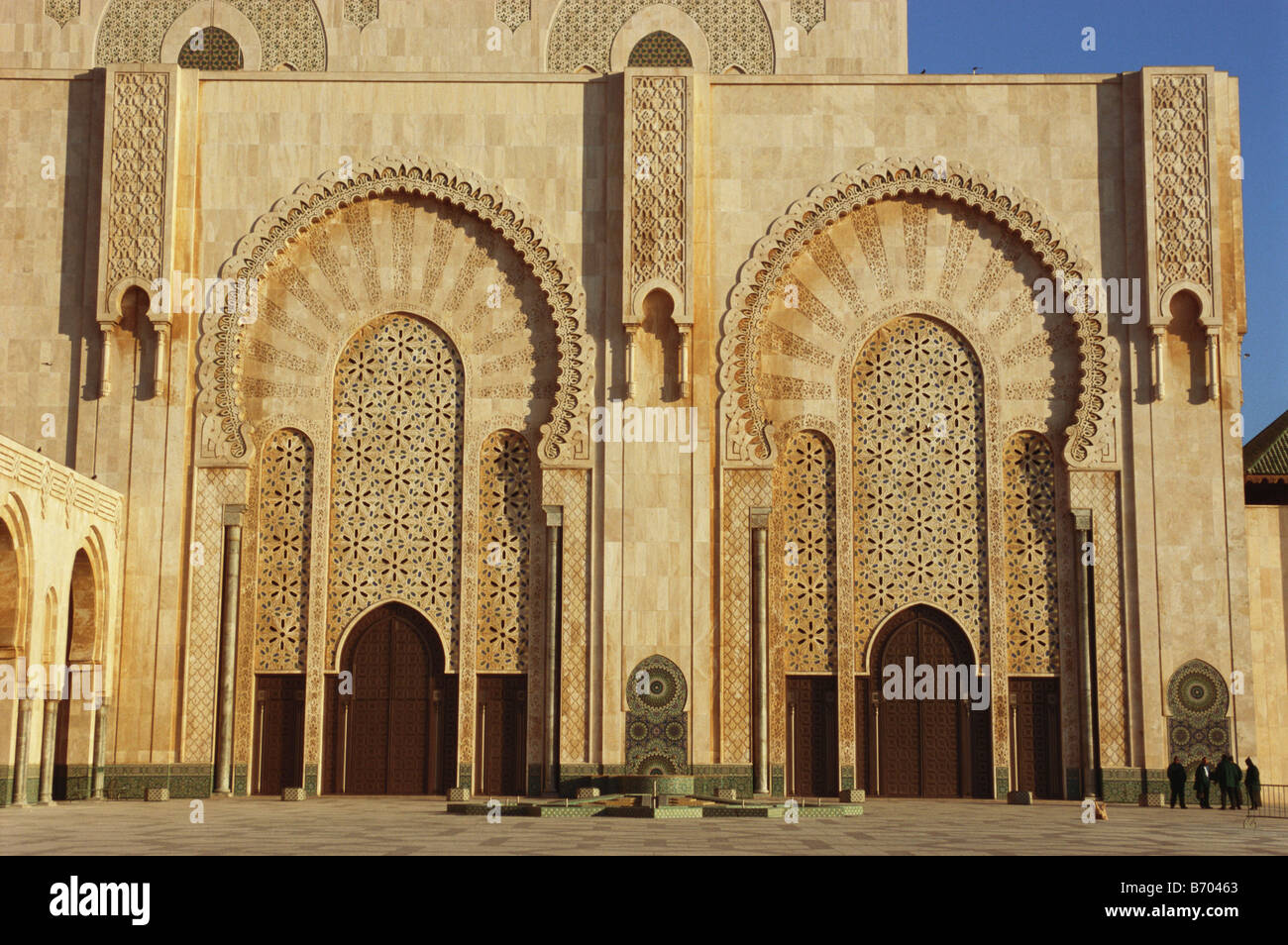 Mosque Fasade Facade, Hassan II Mosque, Casablanca, Marocco, Africa Stock Photo - Alamy