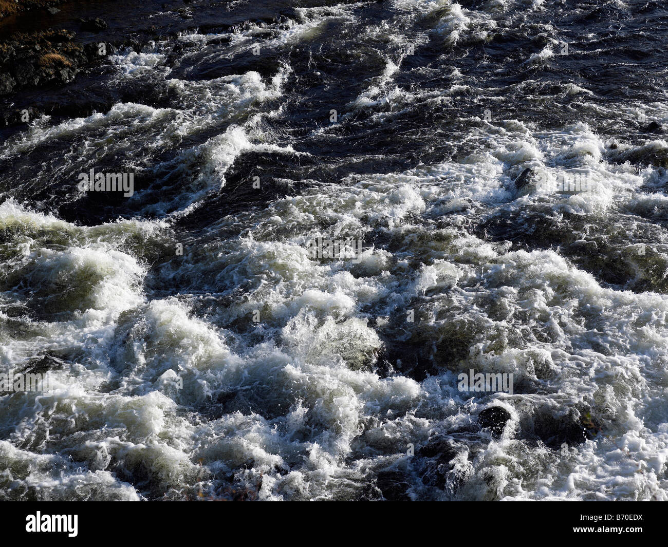 The River Ewe, Poolewe, Wester Ross, North West Scotland Stock Photo
