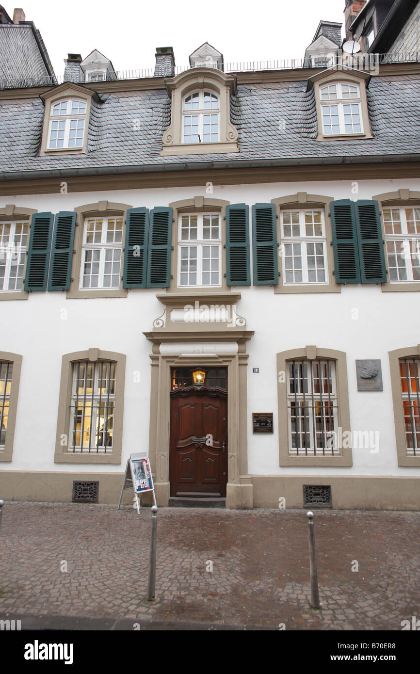 Karl Marx's birthplace house, Trier, Rheinland, Germany Stock Photo