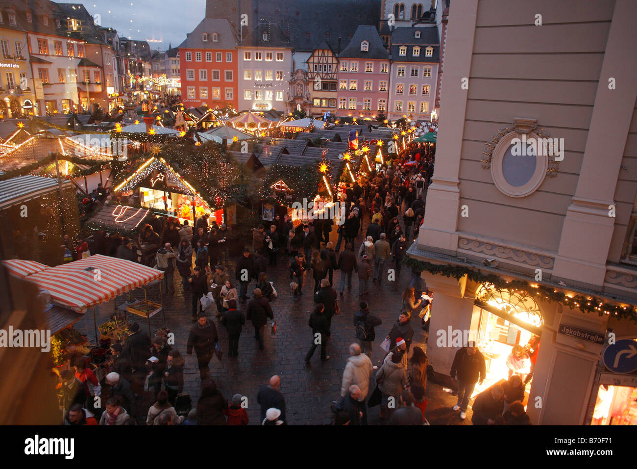 Christmas, Market Square, Trier, Rheinland, Germany Stock Photo Alamy