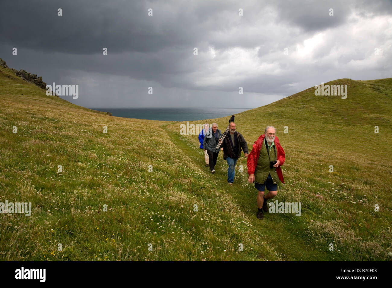 walkers pentire cornwall Stock Photo