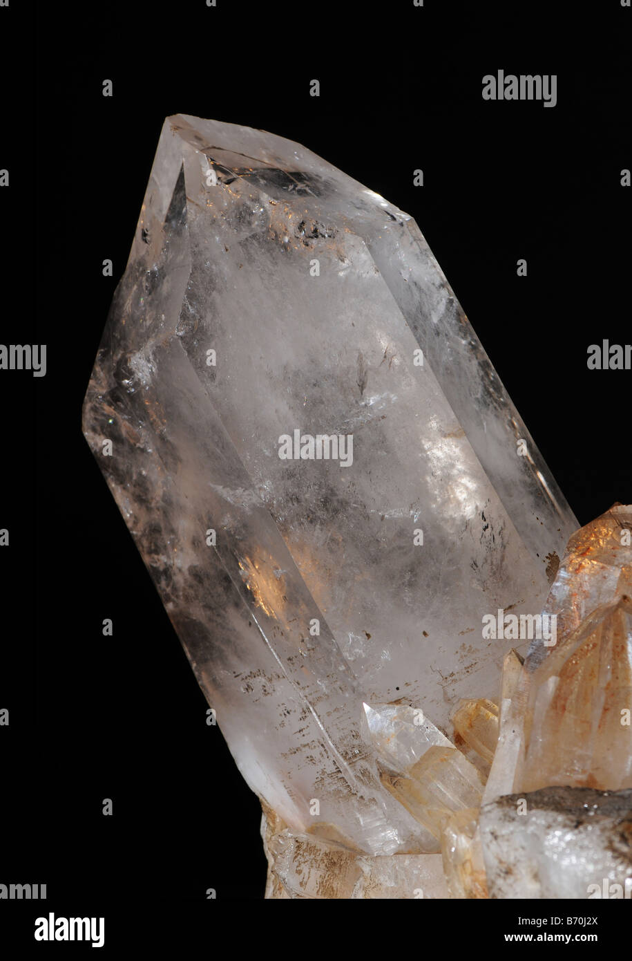 Quartz crystals Stock Photo