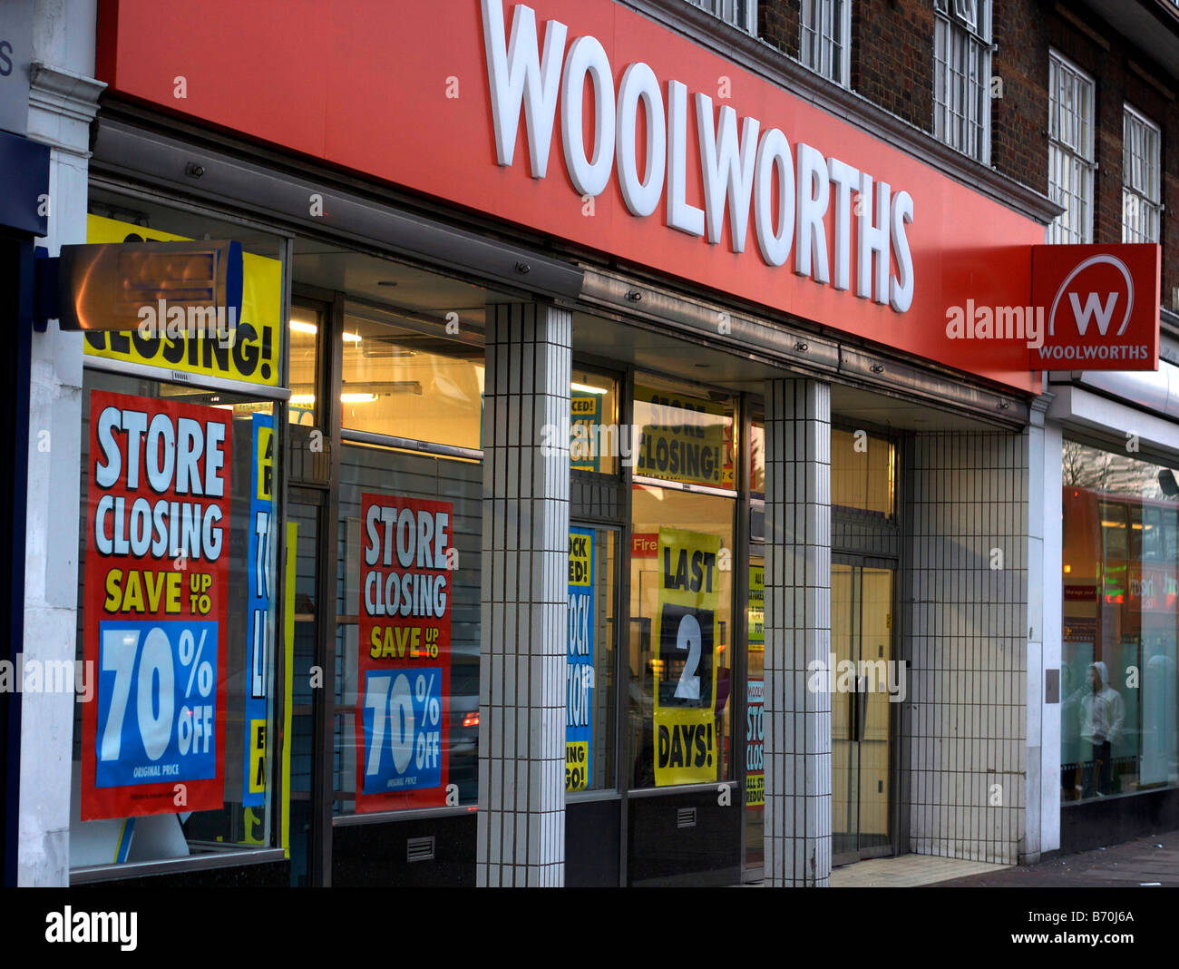 Woolworths store in Edgware, England, UK. Stock Photo