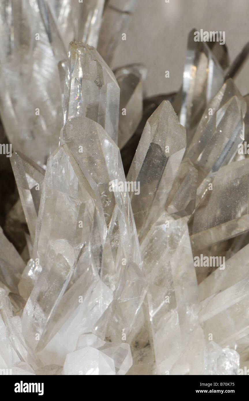 Quartz crystals Stock Photo