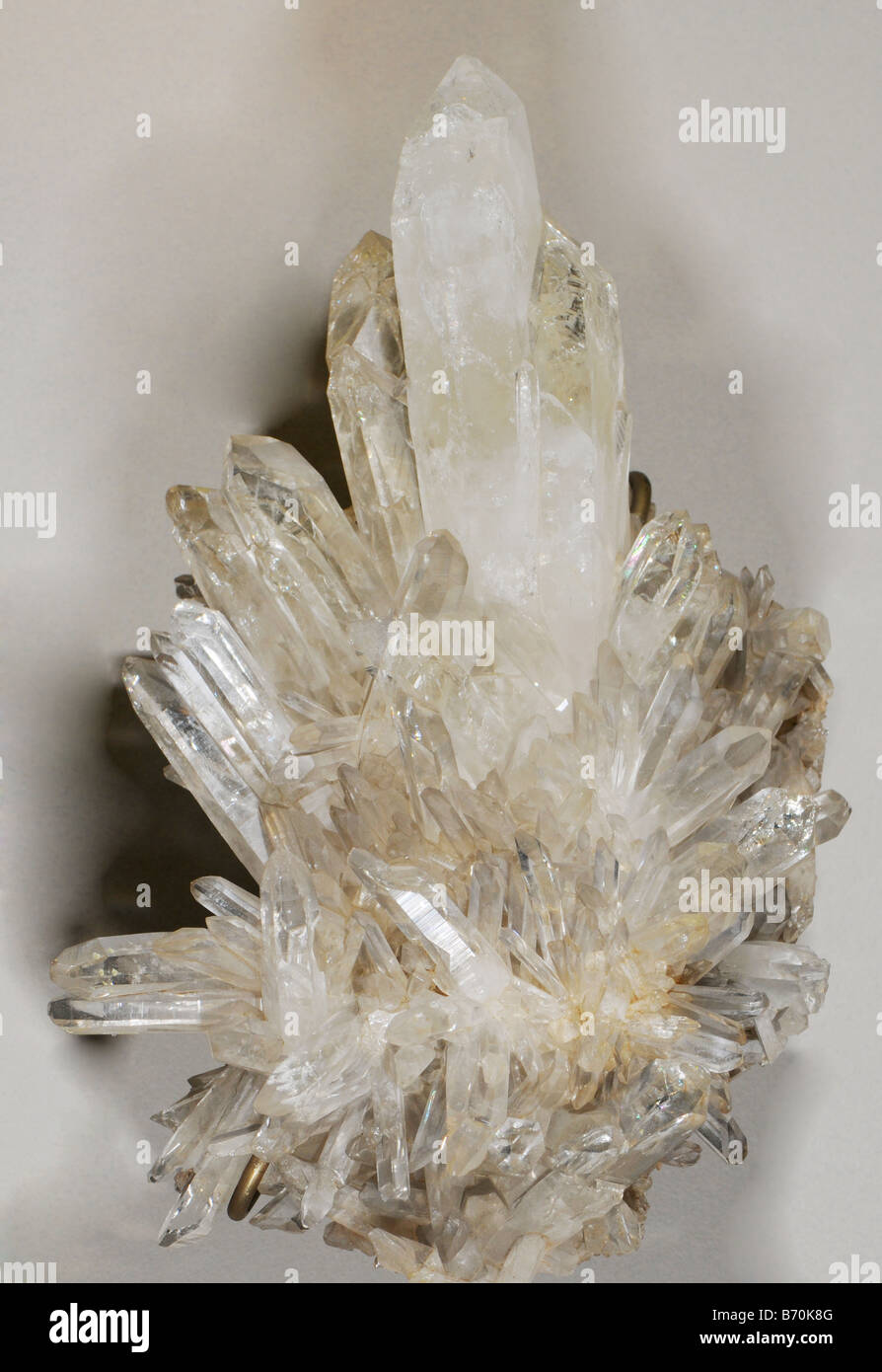 Quartz crystals Stock Photo