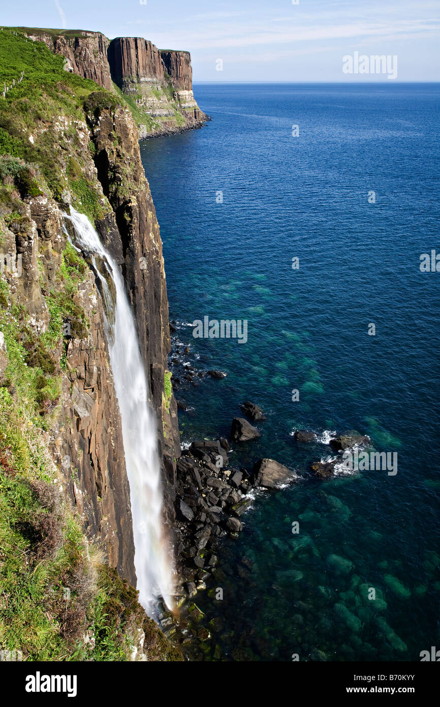The Kilt Rock near Staffin, Isle of Skye, Scotland Stock Photo - Alamy