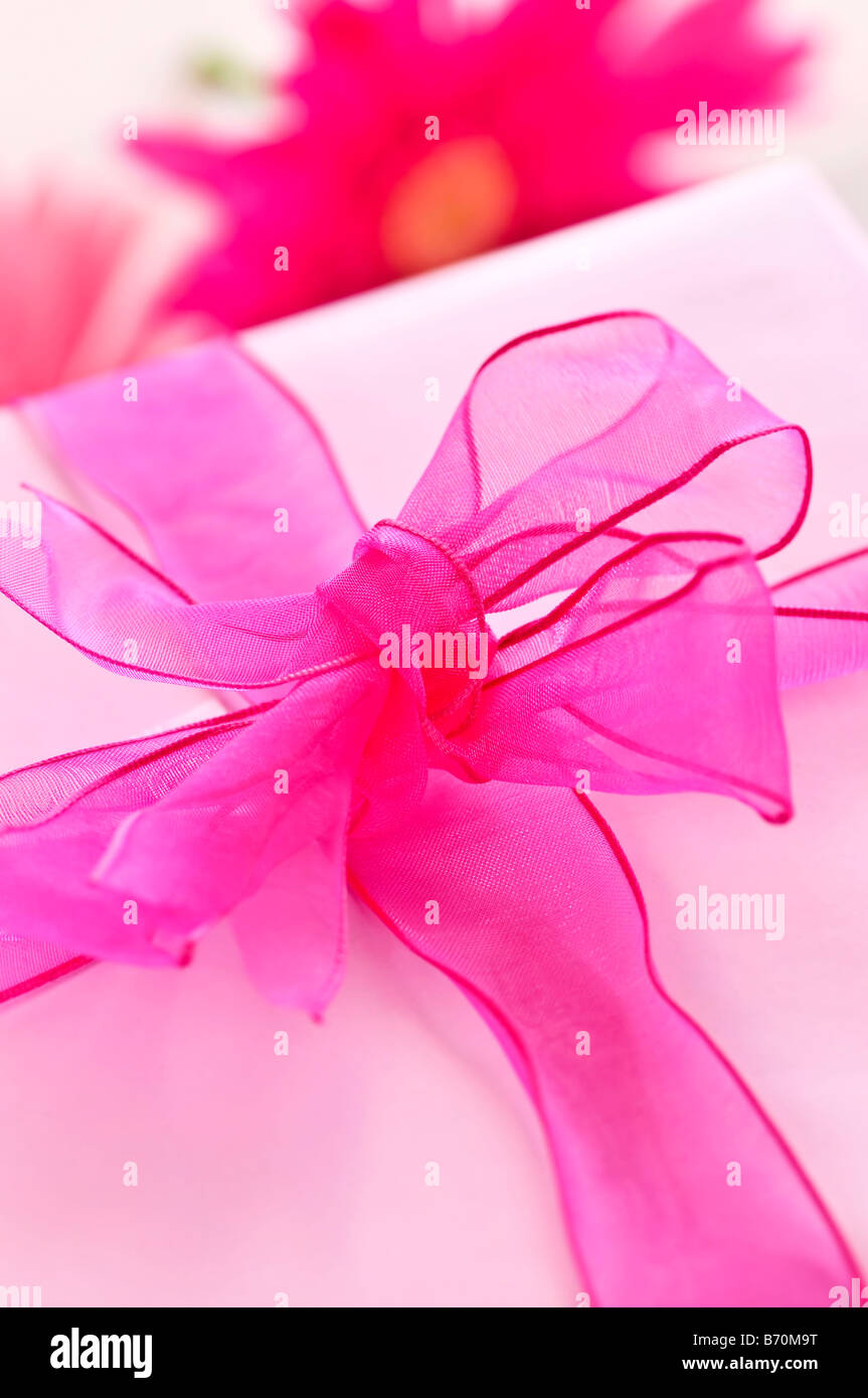 Pink ribbon bow hi-res stock photography and images - Alamy
