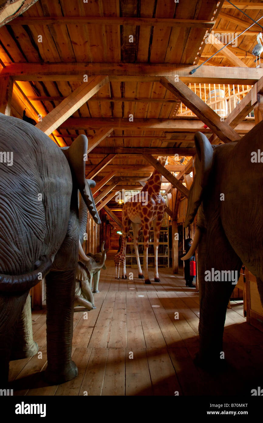 Inside Replica Of The Ark Of Noah Netherlands Stock Photo Alamy
