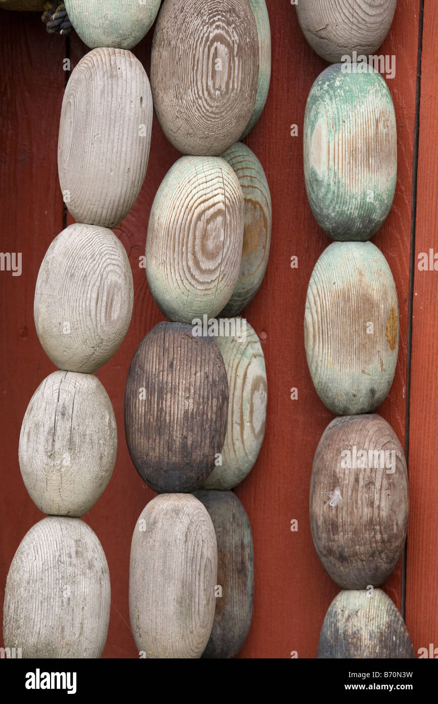 Old fishing floats decorate wall hi-res stock photography and images - Alamy