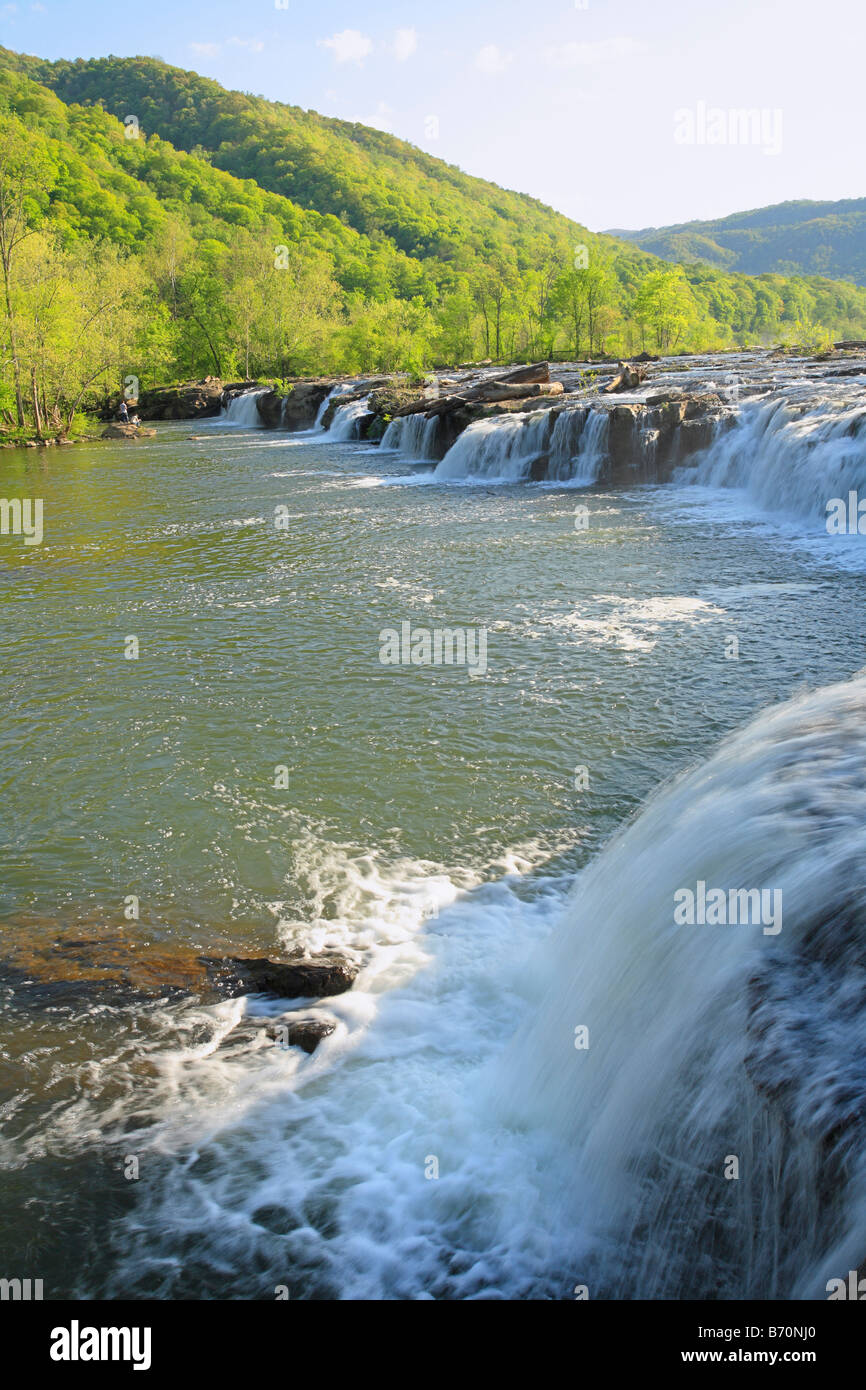 Sandstone Falls, New River Gorge National River, West Virginia, USA Stock Photo