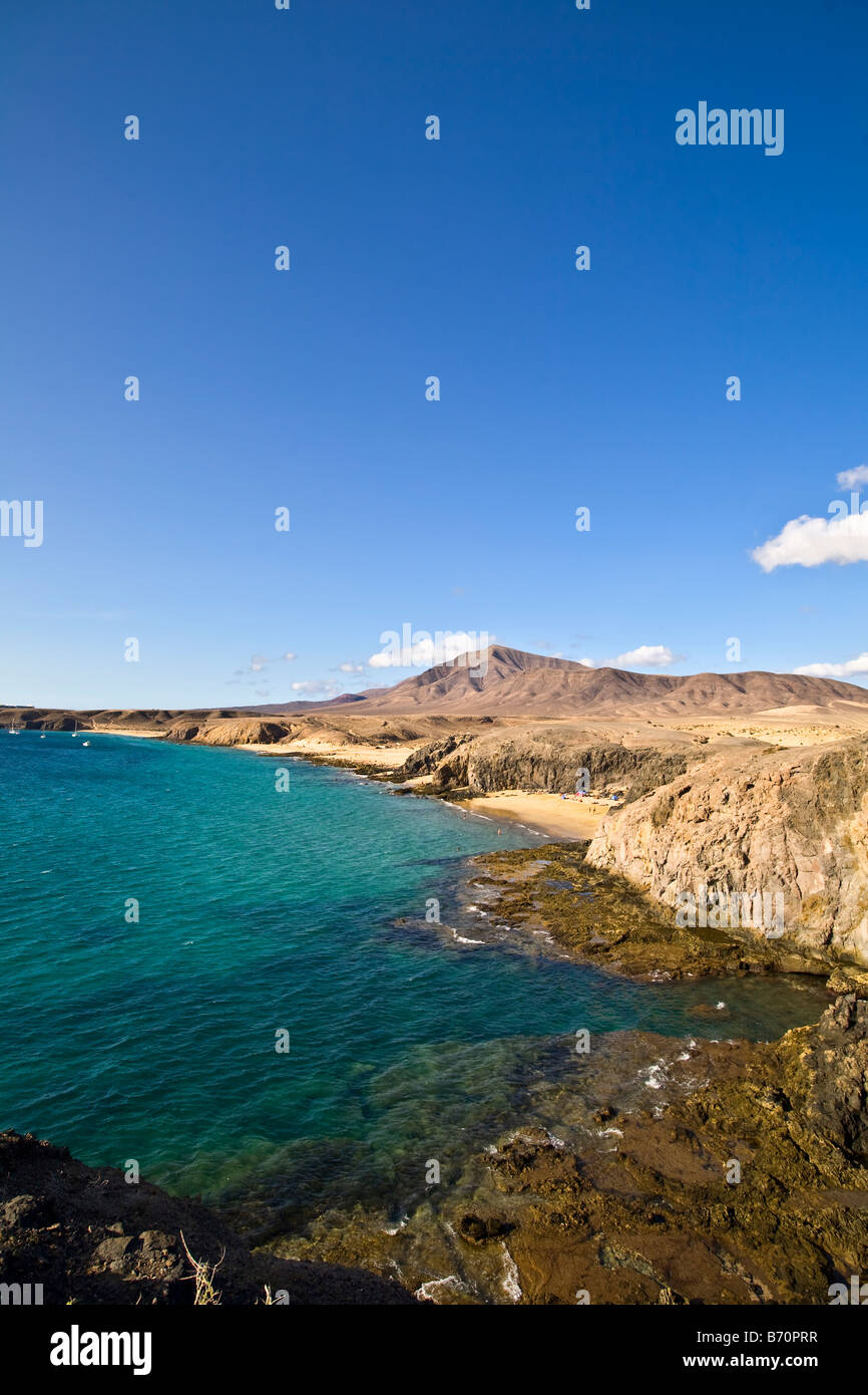 Playas de Papagayo, lanzarote, Canary Islands, Spain Stock Photo