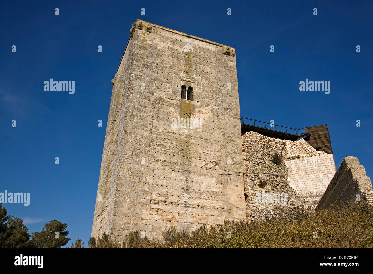 torre del homenaje de la alcazaba de estepa sevilla andalucia españa tower citadel of estepa sevilla andalusia spain Stock Photo