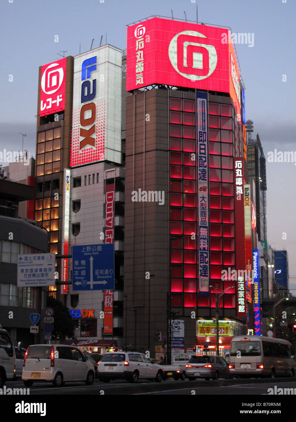 Japanese neon on the Laox electronics store in Akihabara (Electric City