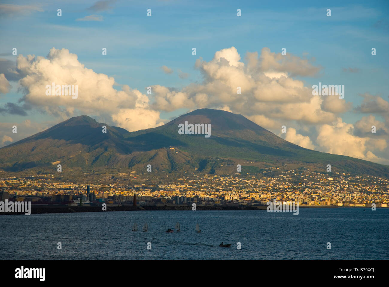 Mount Vesuvious Naples Italy Europe Stock Photo