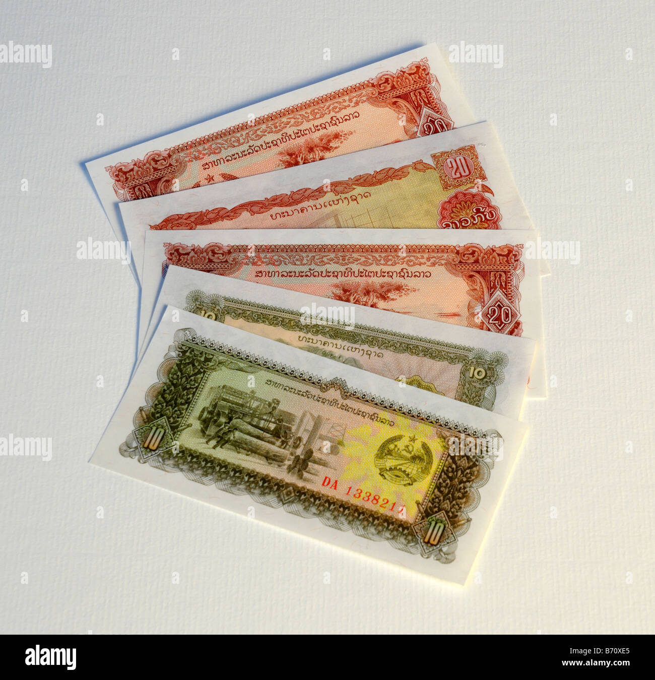 Laos Bank Notes Stock Photo Alamy