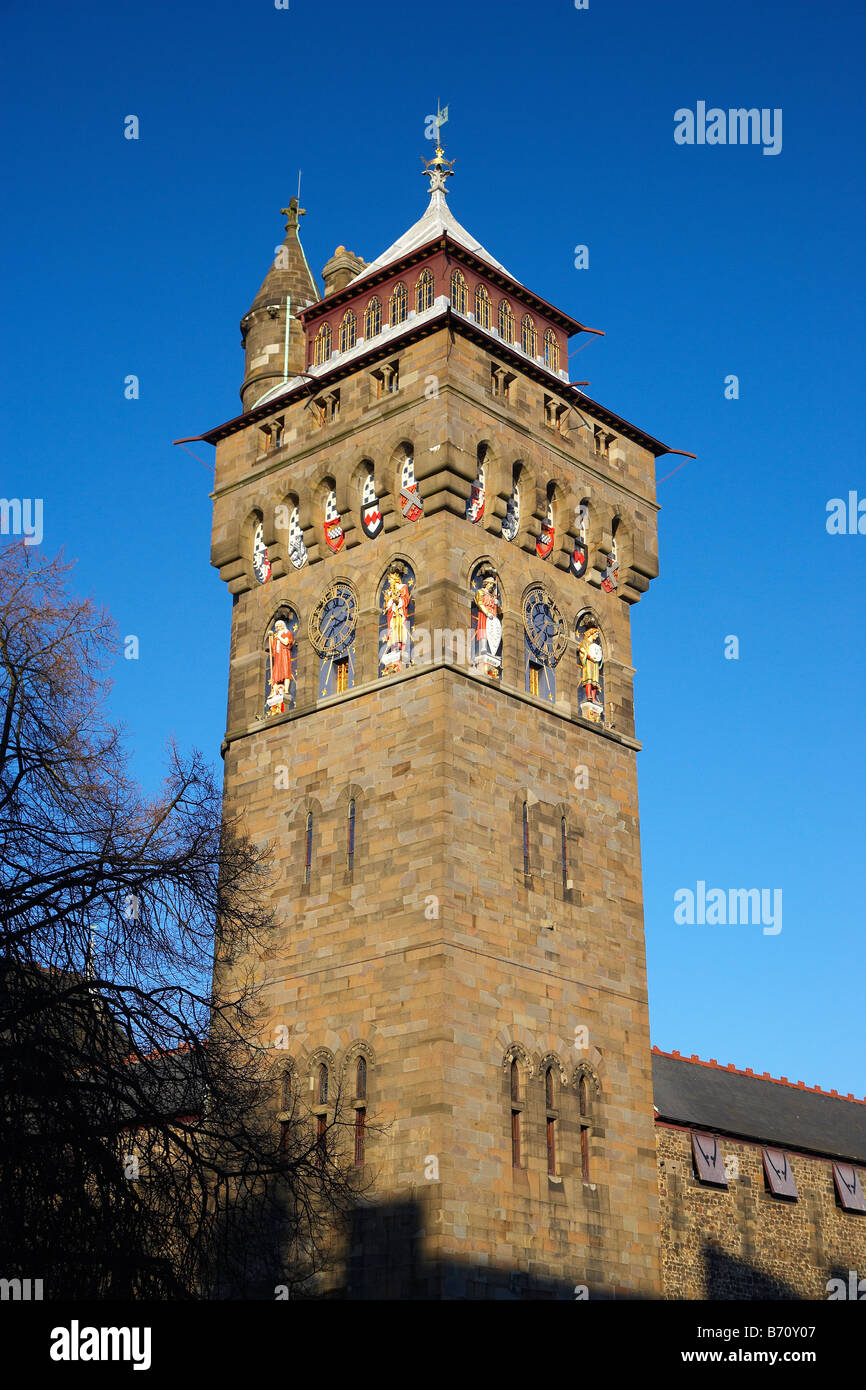 Cardiff Castle, Cardiff, Wales, UK Stock Photo