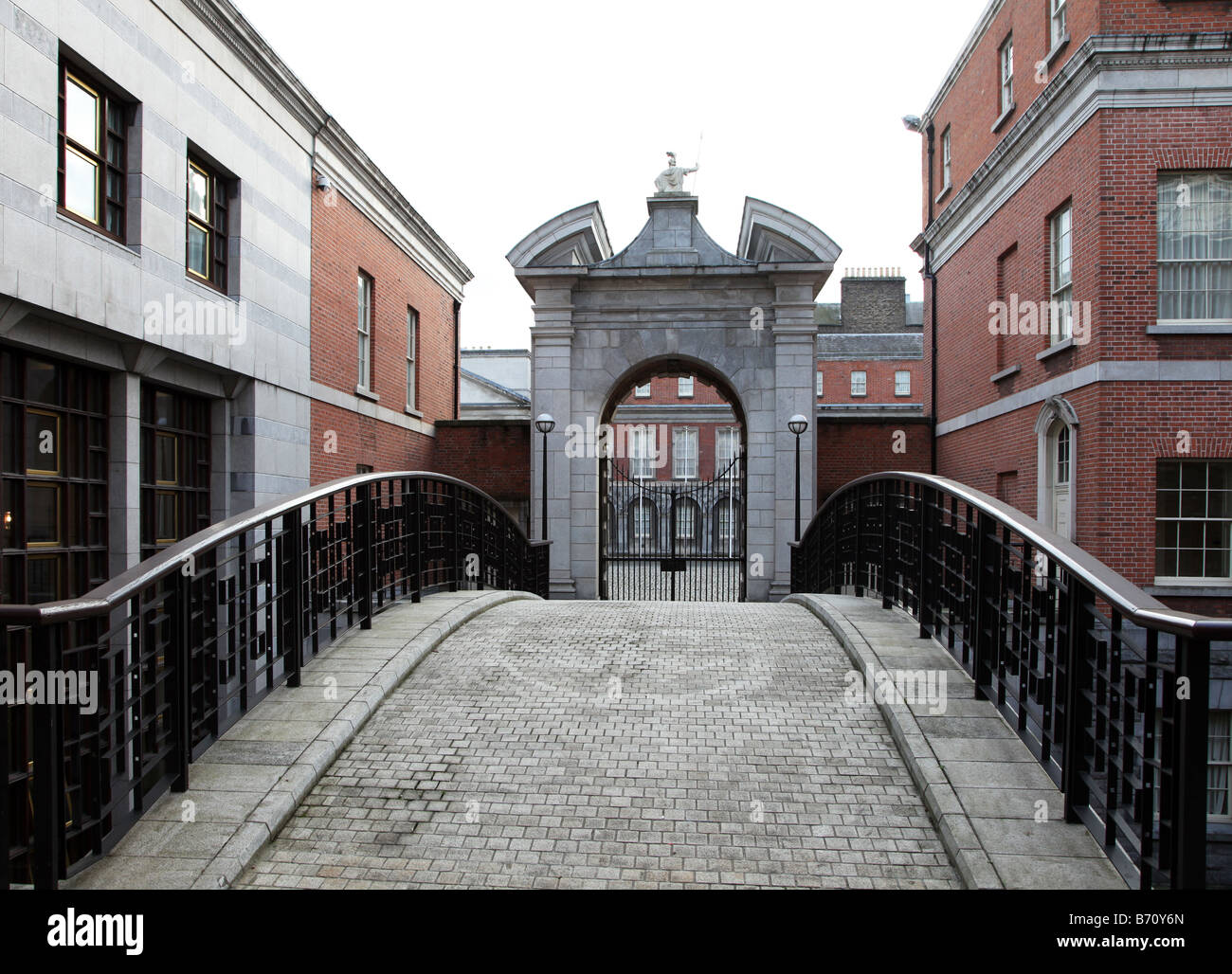 Archway to Dublin Castle Dublin Ireland Stock Photo