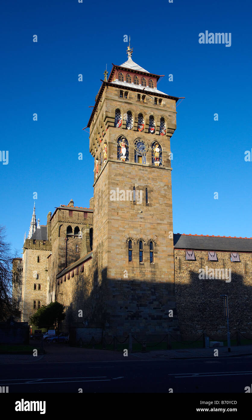 Cardiff Castle, Cardiff, Wales, UK Stock Photo