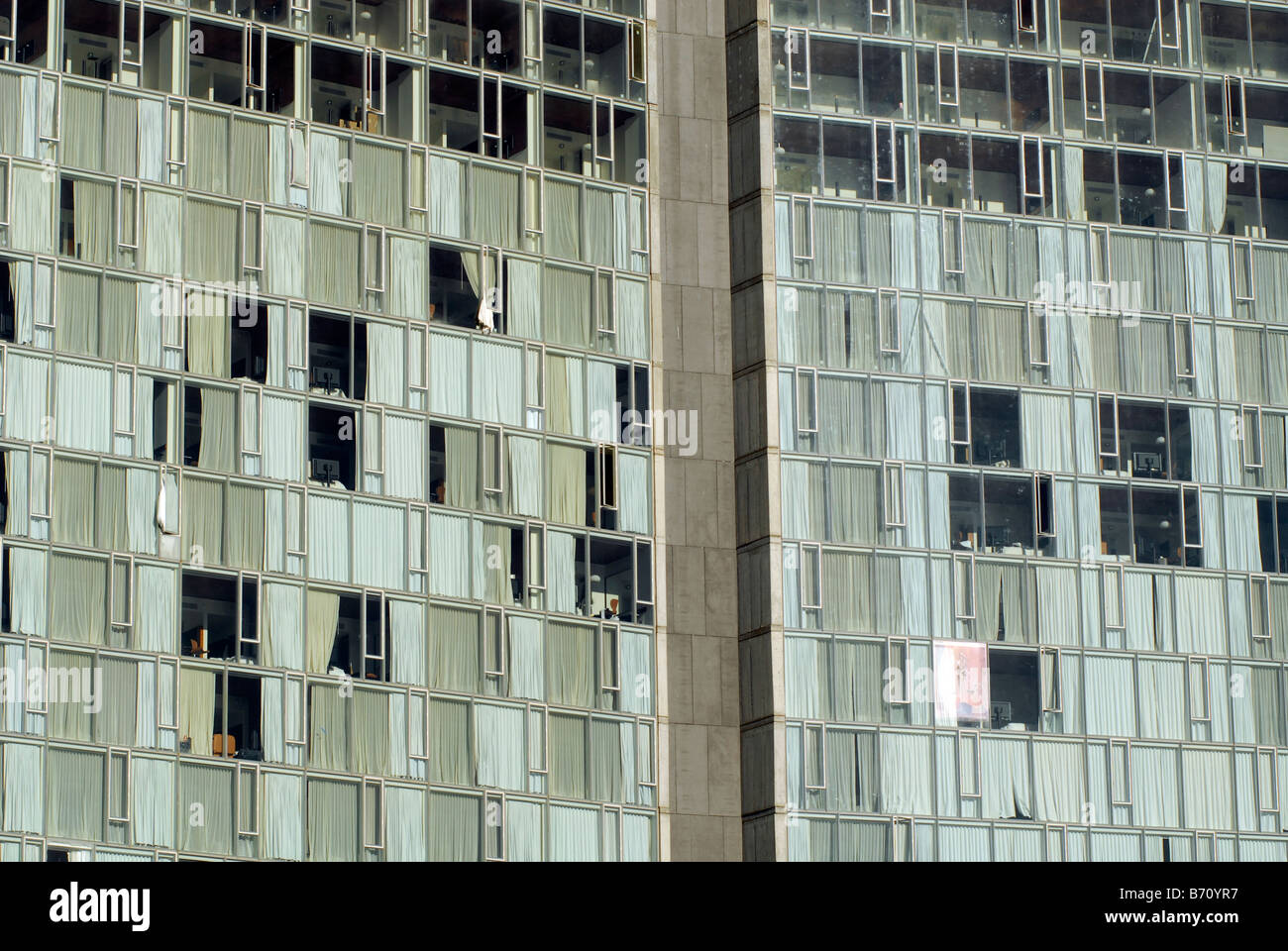 The unfinished Standard Hotel in the trendy Meatpacking district in New York Stock Photo