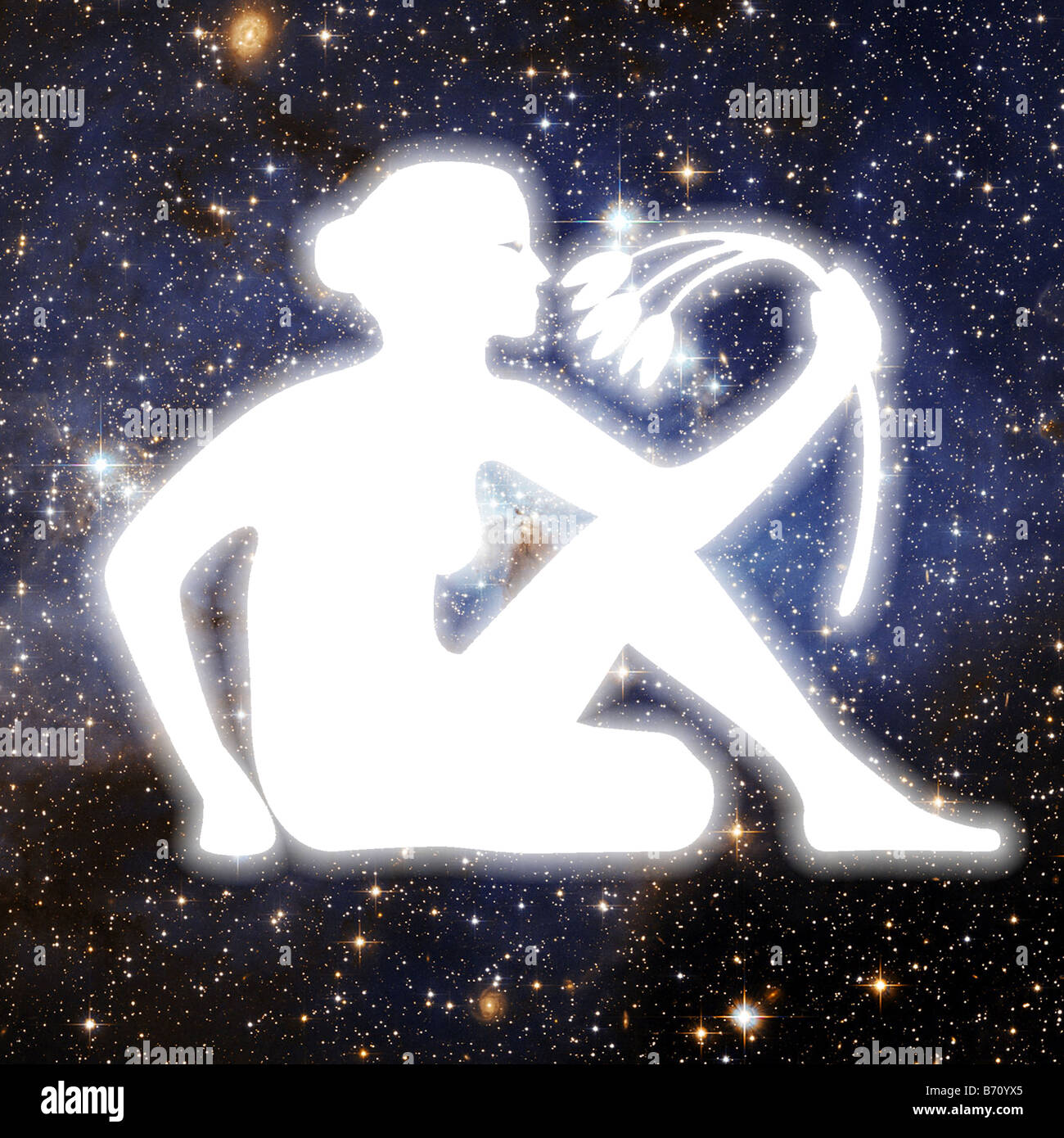 Virgo Astrological Astrology Horoscope Birth Sign Stock Photo - Alamy
