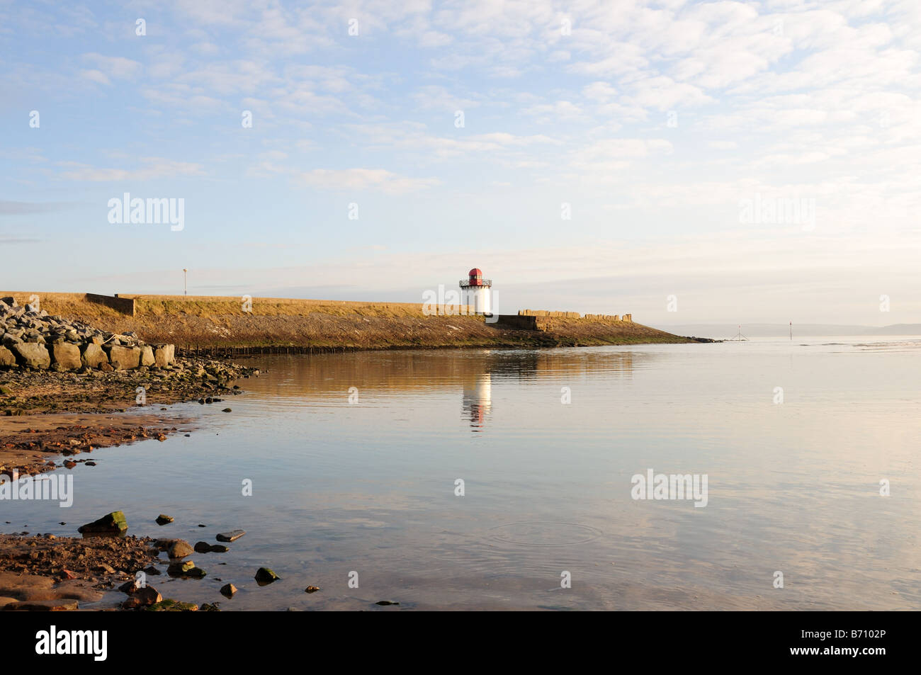 Burry Port Lighthouse Carmarthenshire Wales Stock Photo Alamy
