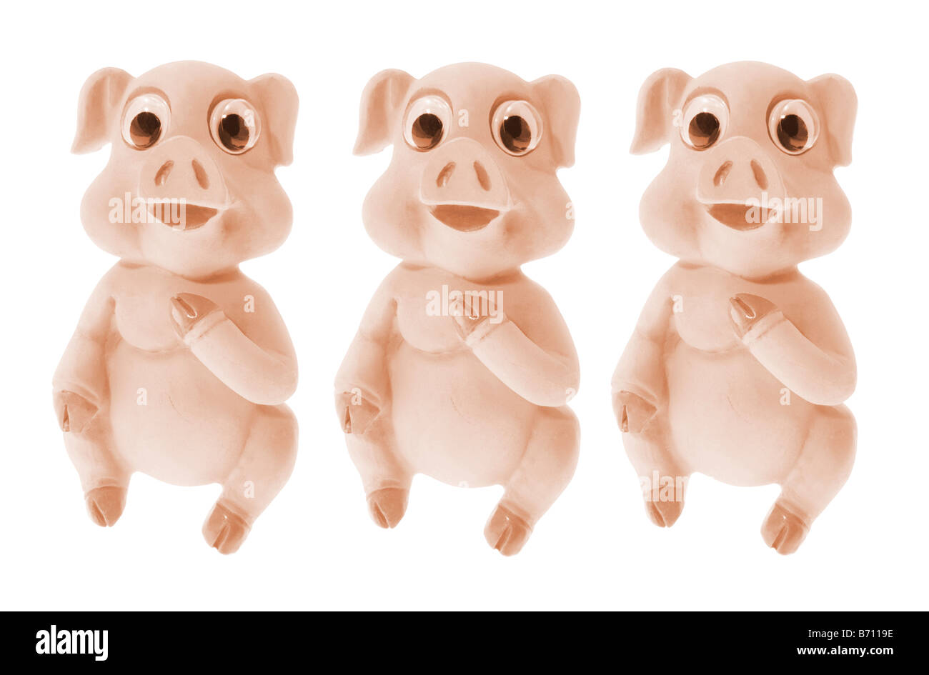 Toy Pigs Stock Photo