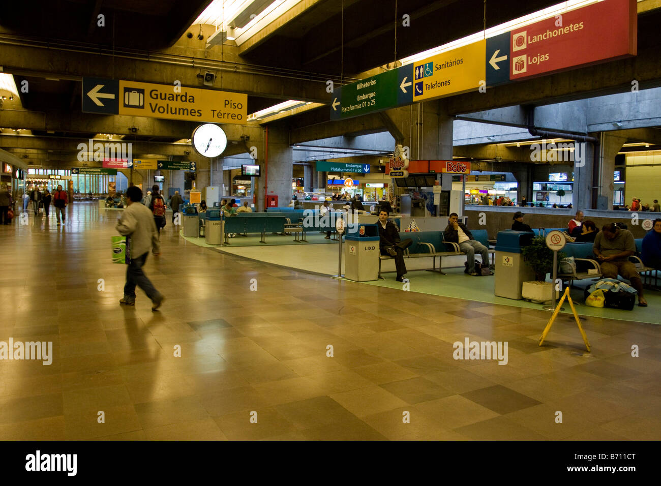 Bus and Subway station Stock Photo Alamy